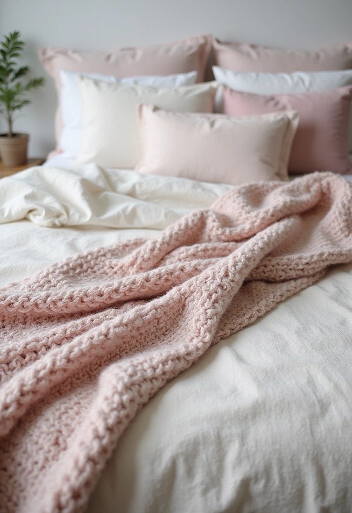 10 Aesthetic Bedding Combos That'll Transform Your Bedroom Into a Cozy Oasis! - 1. Soft Pastels with Layered Textures