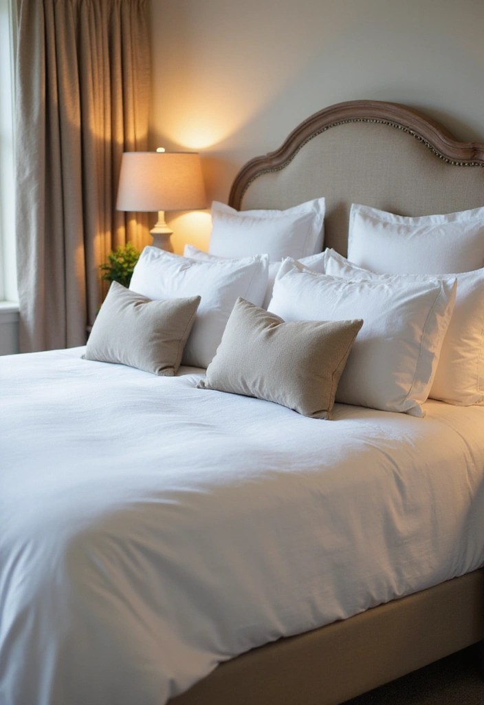 10 Aesthetic Bedding Combos That'll Transform Your Bedroom Into a Cozy Oasis! - 3. Classic White with Layered Accents