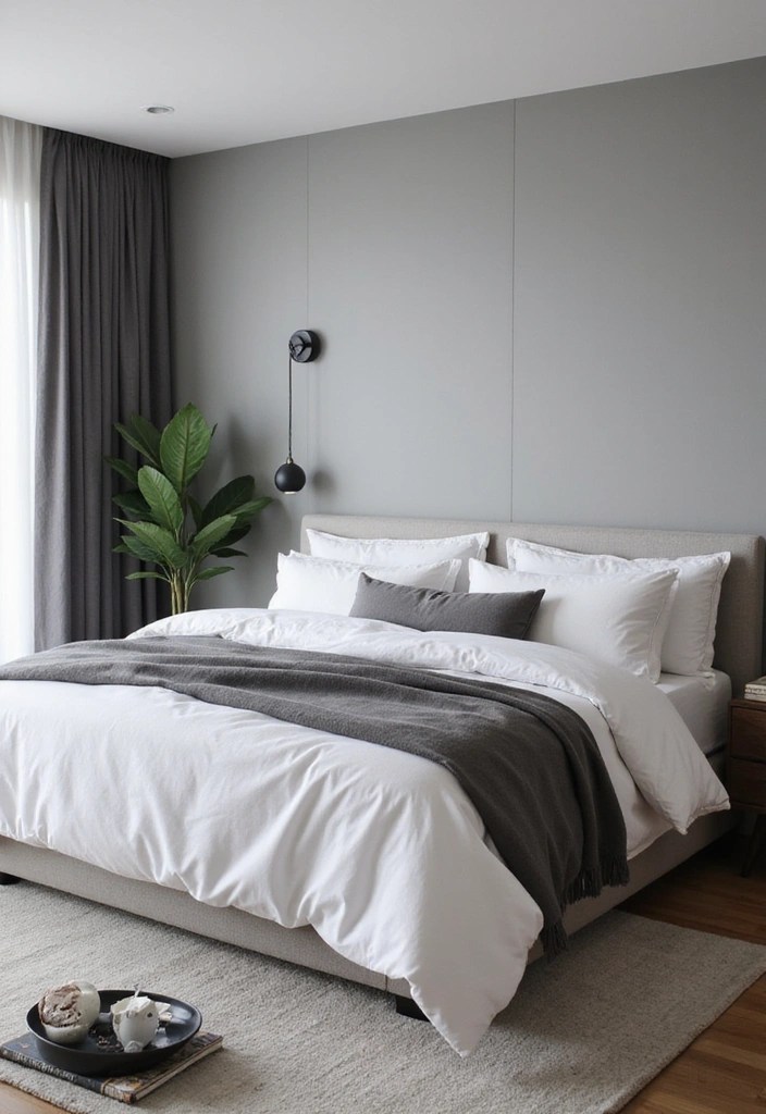 10 Aesthetic Bedding Combos That'll Transform Your Bedroom Into a Cozy Oasis! - 5. Minimalist Monochrome