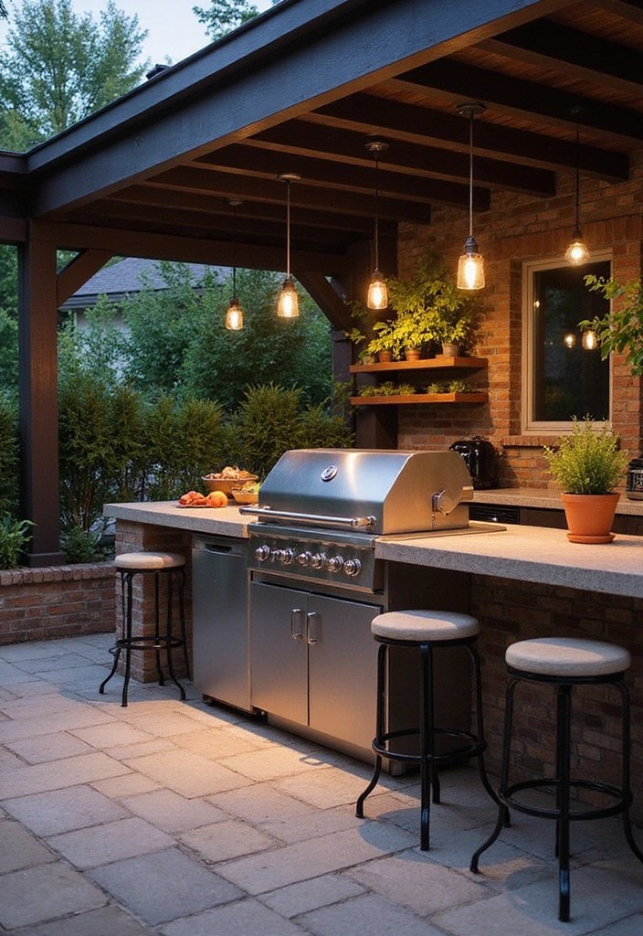 10 Backyard Layout Ideas That Will Transform Your Outdoor Space into a Paradise! - 3. The Stylish Outdoor Kitchen