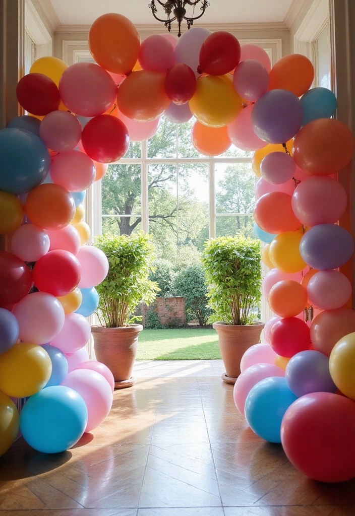 10 Creative DIY Prom Decorations for Home That You Can Make This Weekend! - 4. Balloon Arch Entrance