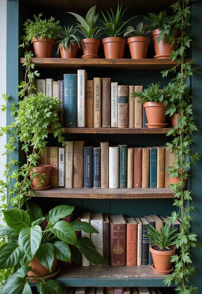 10 Stunning Bookshelf Decor Ideas That Will Transform Your Space (You Won't Believe #5!) - 3. Botanical Bliss