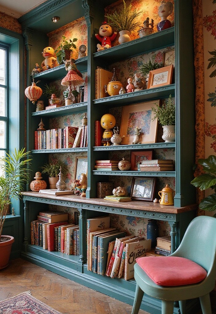 10 Stunning Bookshelf Decor Ideas That Will Transform Your Space (You Won't Believe #5!) - 8. Whimsical Touches