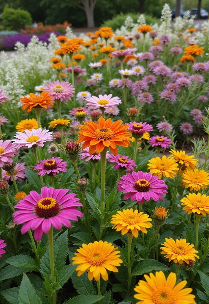 10 Stunning Flower Beds in Front of House That Will Make Your Neighbors Envious! - 4. The Seasonal Showcase