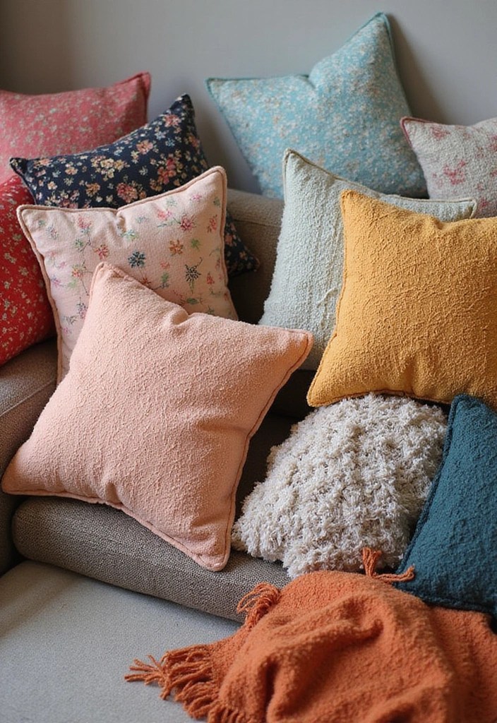 12 Colorful Room Decor Ideas That Will Brighten Up Your Space Instantly! - 2. Vibrant Throw Pillows