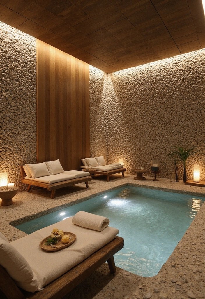 14 Pebble Mosaic Ideas That Will Inspire Your Next Home Renovation (Don't Miss #7!) - 10. Relaxing Spa Area