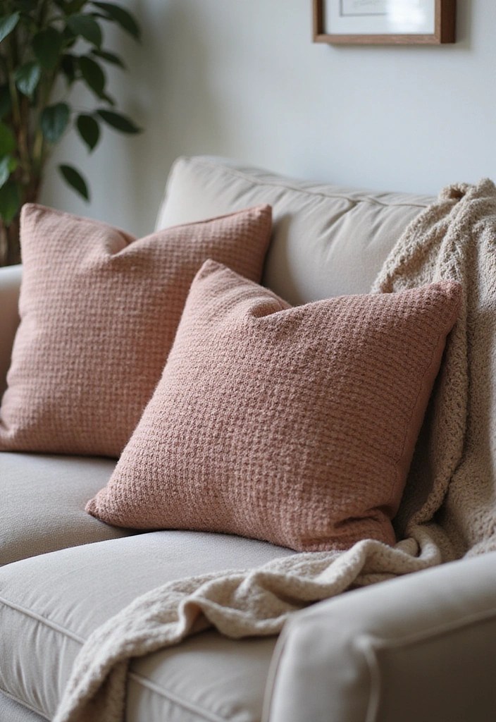 15 Budget-Friendly Living Room Decor Hacks That Look Luxurious (Try #7 Today!) - 3. Add Plush Textiles