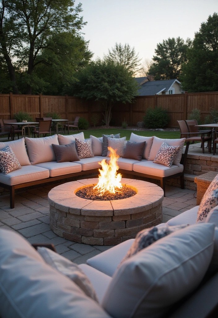 15 Creative Fire Pit Ideas for Your Backyard That'll Make You the Neighborhood Hangout Spot! - 12. Fire Pit with Built-in Seating