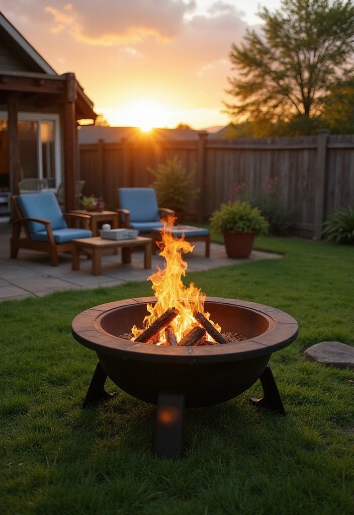 15 Creative Fire Pit Ideas for Your Backyard That'll Make You the Neighborhood Hangout Spot! - 8. Portable Fire Pit