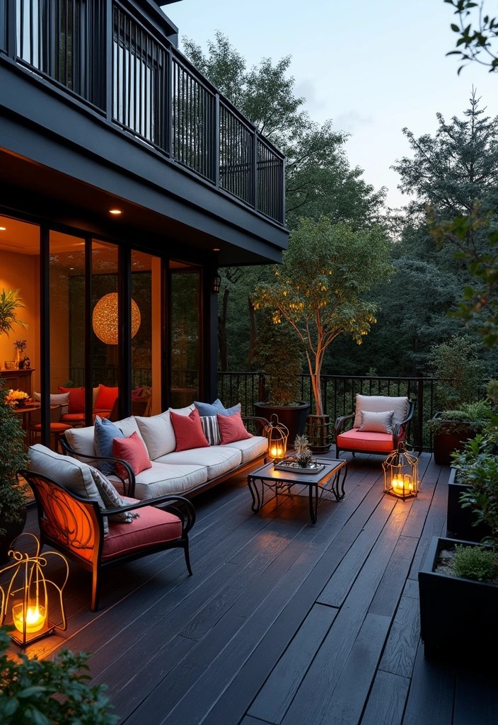 15 Deck Color Ideas That Will Make Your Neighbors Envious (You Won't Believe #7!) - 11. Elegant Black