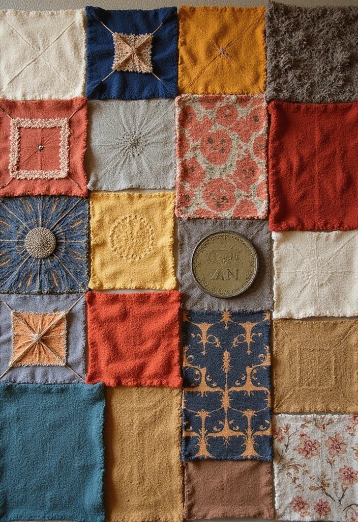 15 DIY Home Aesthetic Projects That Will Transform Your Space Into a Dreamy Oasis! - 14. Fabric Wall Art