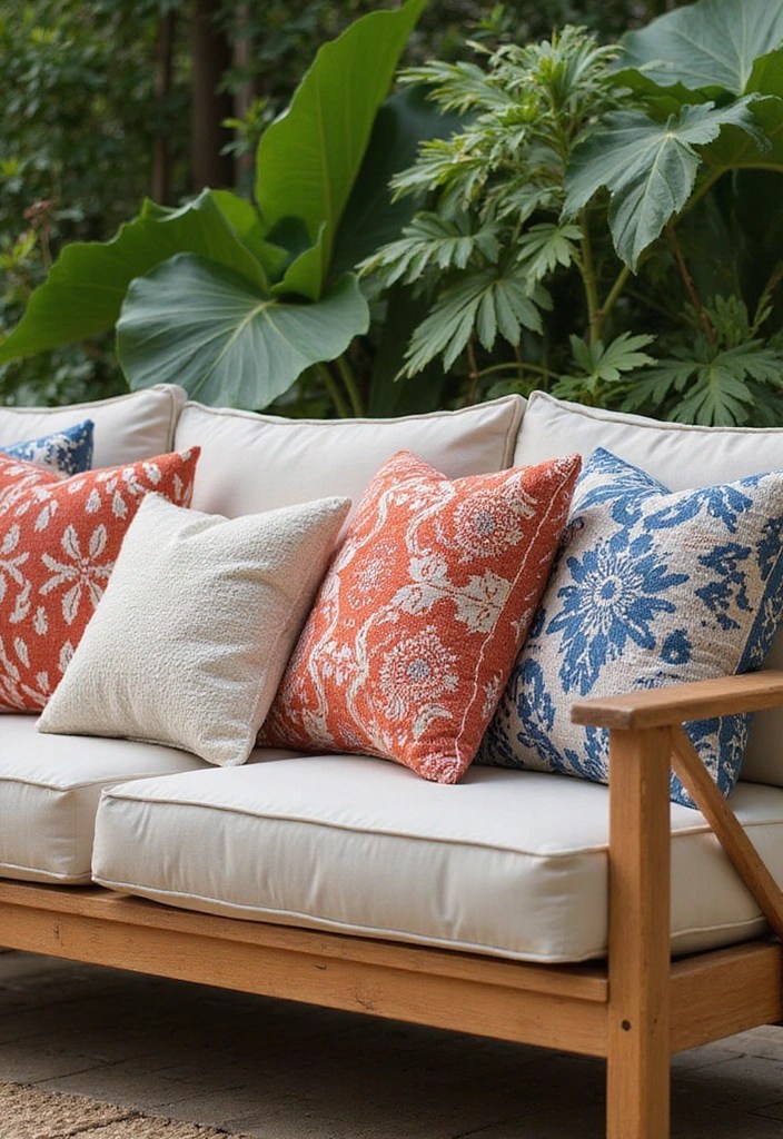 15 Must-Have Summer Home Decor Pieces for Your Outdoor Oasis (You Won't Want to Miss #8!) - 1. Vibrant Outdoor Cushions
