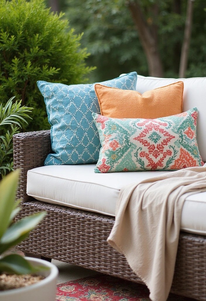 15 Must-Have Summer Home Decor Pieces for Your Outdoor Oasis (You Won't Want to Miss #8!) - 12. Decorative Outdoor Pillows