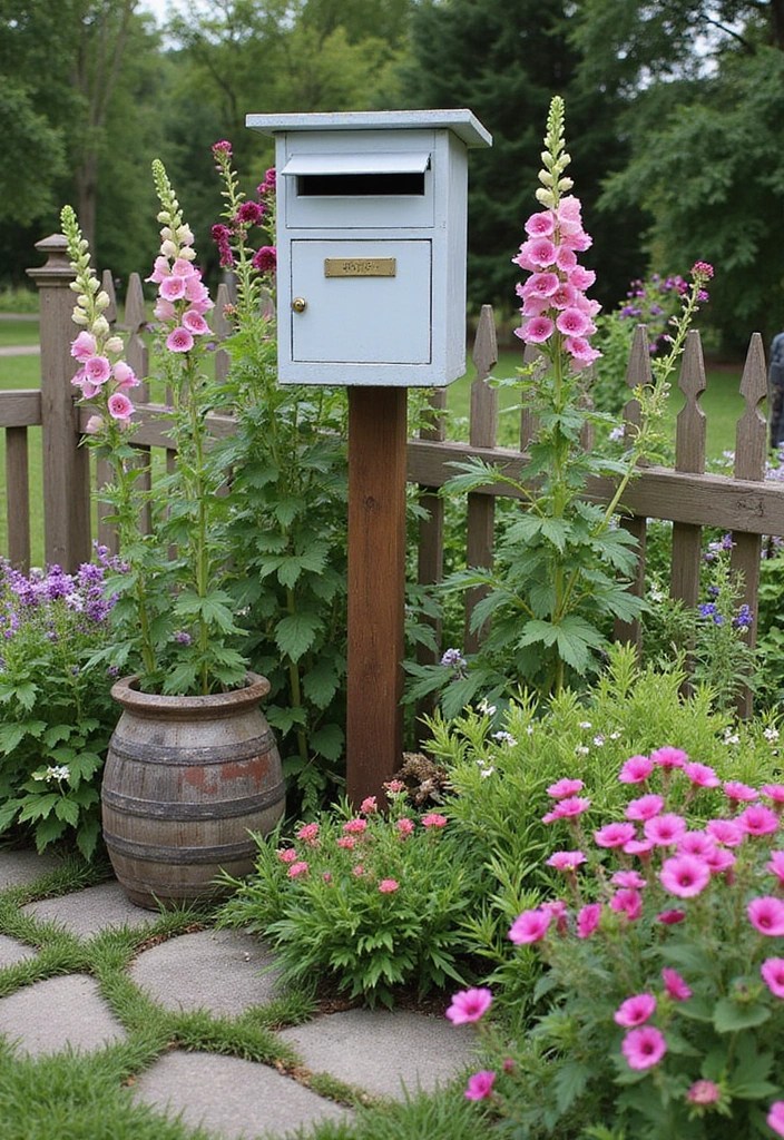 15 Stunning Mailbox Flower Bed Ideas That'll Transform Your Home's Curb Appeal! - 10. Charming Cottage Garden