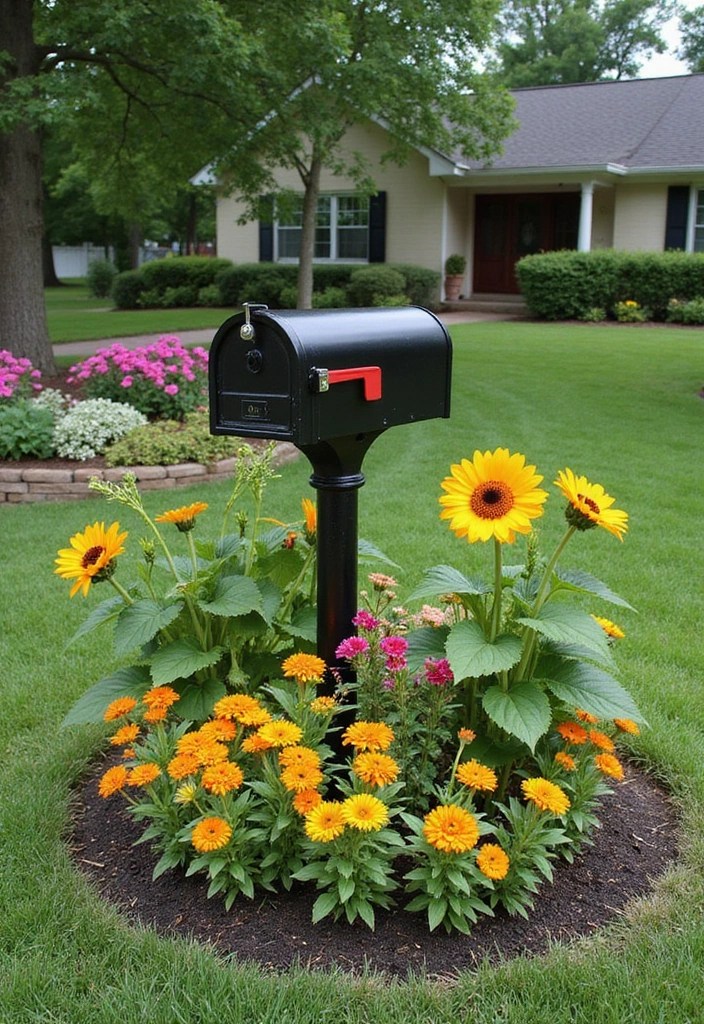 15 Stunning Mailbox Flower Bed Ideas That'll Transform Your Home's Curb Appeal! - 7. Edible Elegance