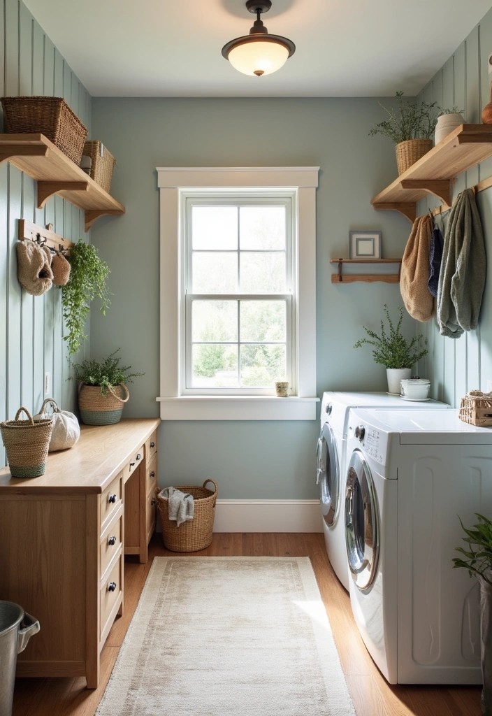 17 Laundry Room Makeovers That'll Actually Make You Want to Do Laundry (#9 Is Like a Spa!) - 8. Laundry Room as a Multi-Functional Space