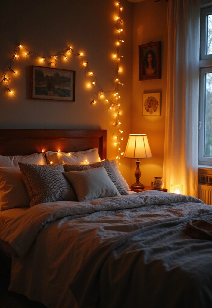 20 Cozy Bedroom Ideas That'll Make You Want to Stay in Bed All Day! - 2. Soft Lighting for a Warm Glow