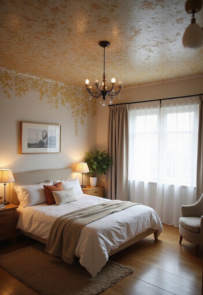 20 Cozy Bedroom Ideas That'll Make You Want to Stay in Bed All Day! - 20. Transform Your Ceiling