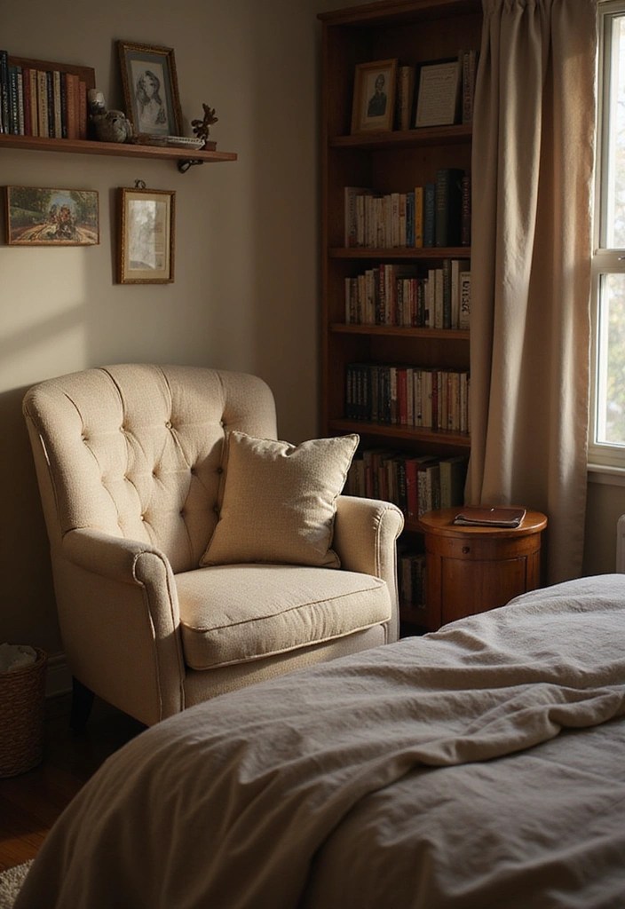 20 Cozy Bedroom Ideas That'll Make You Want to Stay in Bed All Day! - 4. Create a Reading Nook