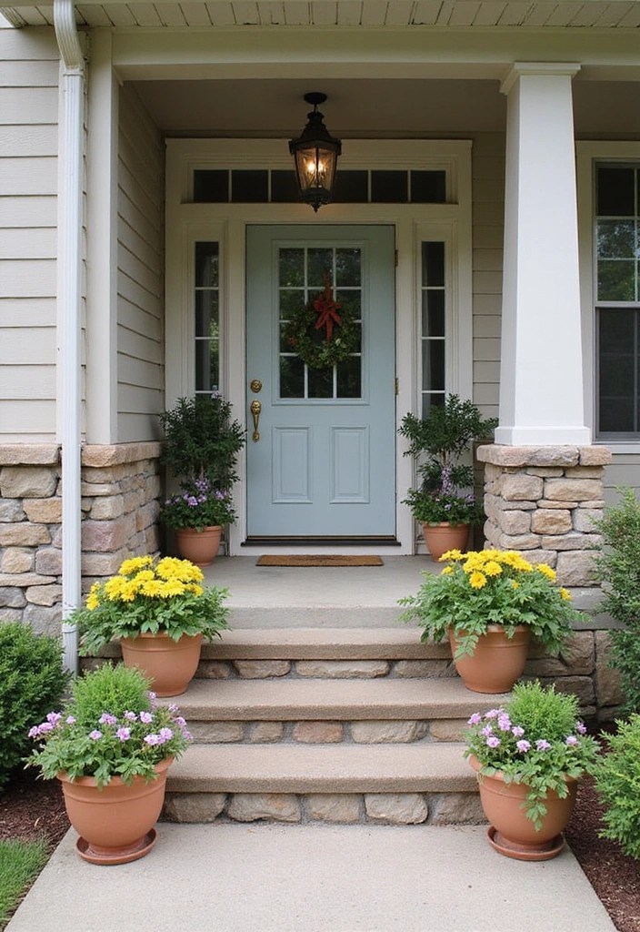 20 Creative Front Porch Planters to Transform Your Entryway (You Won't Believe #5!) - 16. Themed Arrangements