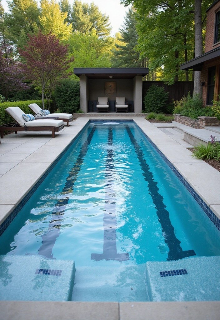 12 Space-Saving Mini Pool Designs Perfect for Small Outdoor Living Areas! - 12. The Mini Lap Pool
