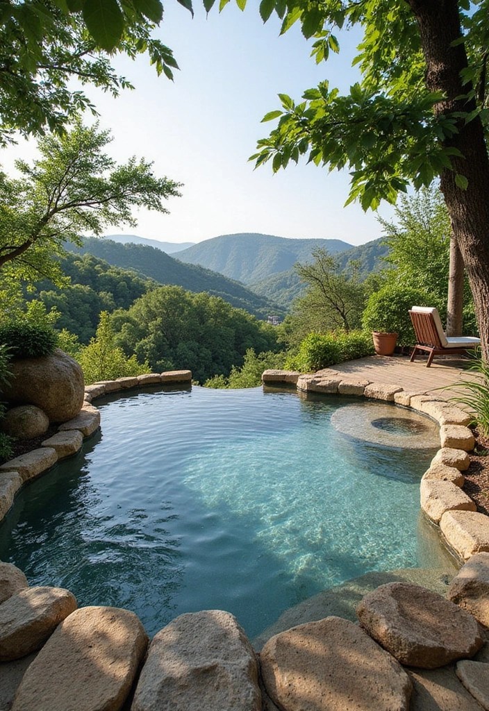 12 Space-Saving Mini Pool Designs Perfect for Small Outdoor Living Areas! - 2. Infinity Edge Charm