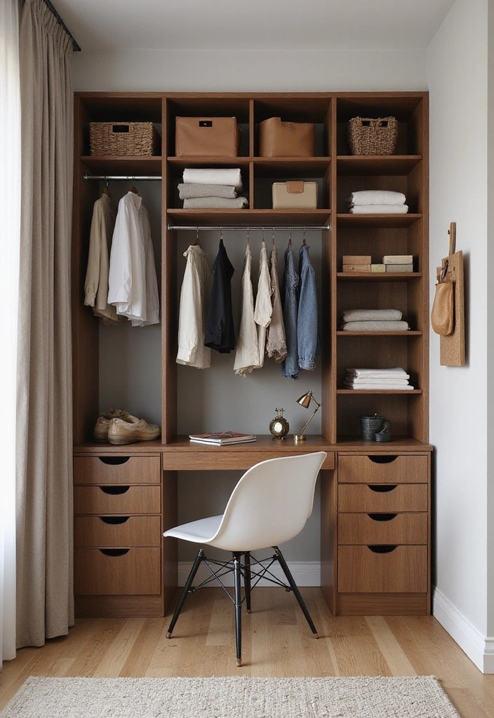14 Closet Makeover Transformations That Will Inspire You to Start Today! - 5. The Chic and Functional Office Closet