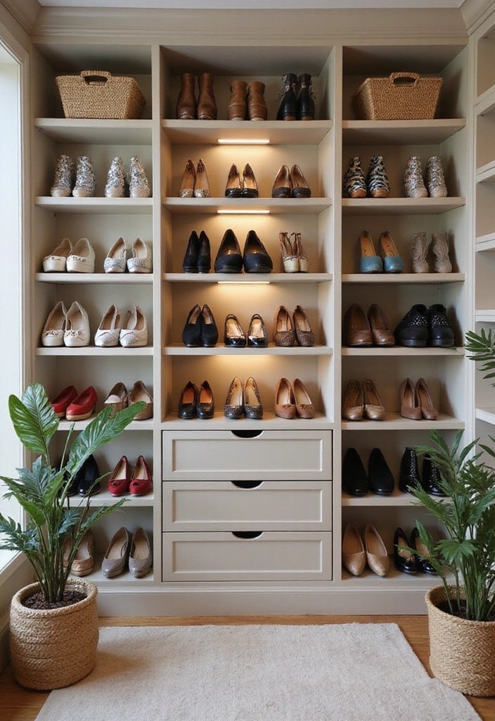 14 Closet Makeover Transformations That Will Inspire You to Start Today! - 9. The Stylish Shoe Haven