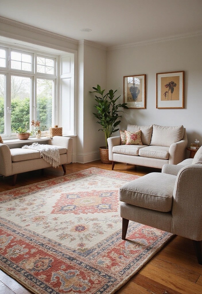 15 Cozy Living Room Inspo Ideas That Will Transform Your Space Instantly! - 8. Statement Rugs