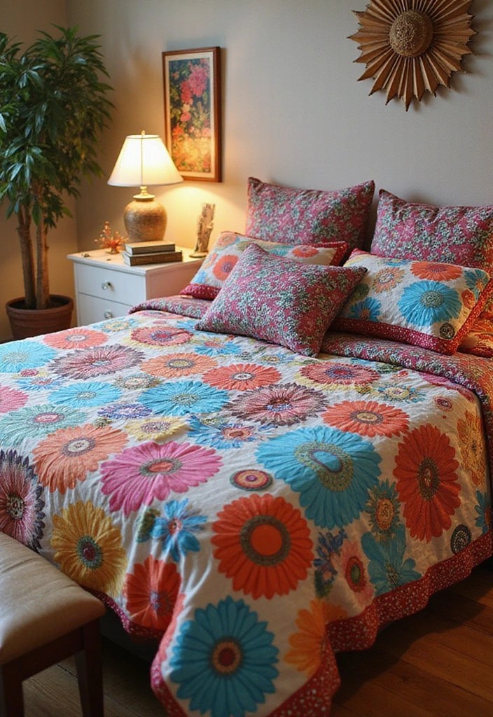 15 Stunning Bedding Inspo Ideas That Will Transform Your Bedroom Overnight! - 11. Add Artistic Elements