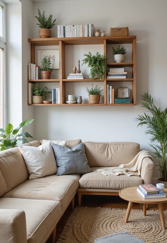 15 Stunning Home Decor Inspo for a Cozy Living Room (You’ll Love #8!) - 13. Stylish Shelf Displays