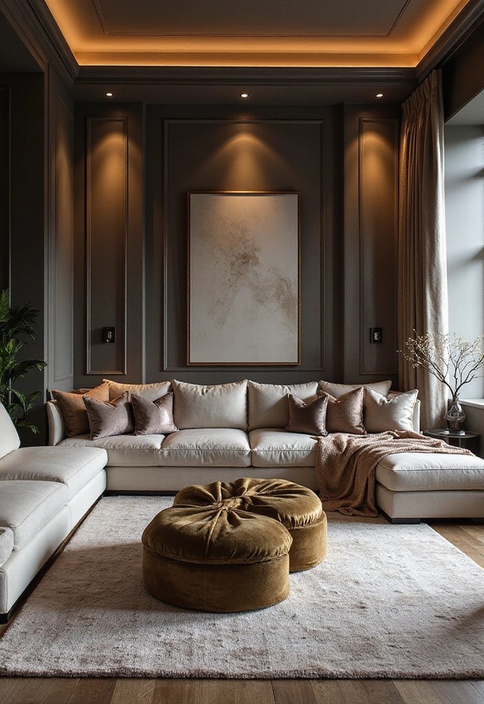 15 Trendy Aesthetic Room Ideas That Make You Want to Redecorate Immediately! - 4. Modern Glam