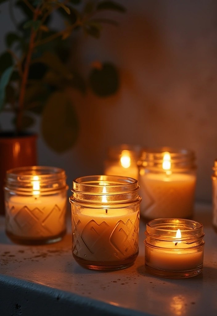 15 Trendy Home Aesthetic DIY Ideas That Won't Break the Bank (Check Out #10!) - 6. Candle Holders from Recycled Glass