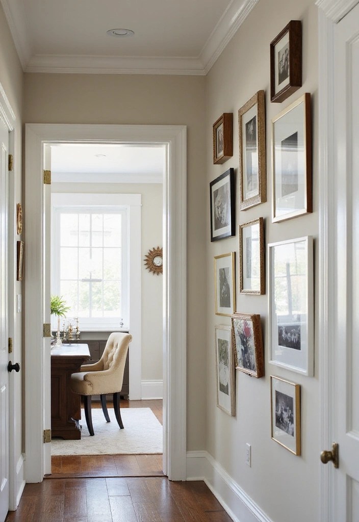 16 Entryway Ideas That'll Make a Stunning First Impression (Your Guests Won't Want to Leave!) - 8. Gallery Wall of Memories