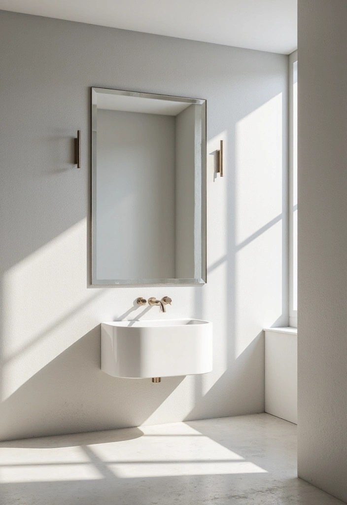 16 Minimalist Bathroom Decor Tips for Apartments That Embrace Simplicity! - 12. Functional Mirrors