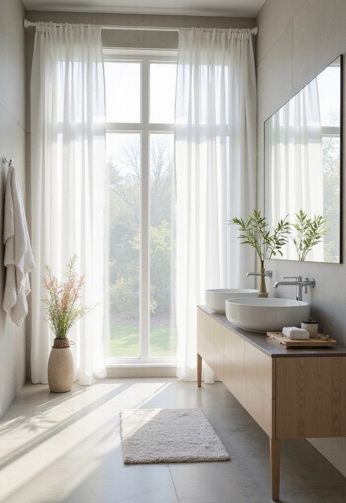 16 Minimalist Bathroom Decor Tips for Apartments That Embrace Simplicity! - 5. Utilize Natural Light