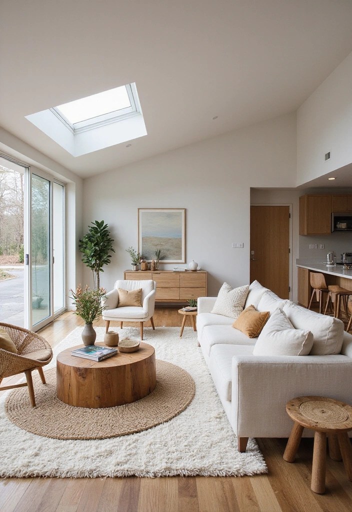 19 Minimalist Apartment Decorating Ideas That Will Simplify Your Life (Get Inspired by #7!) - 5. Create Zones with Rugs