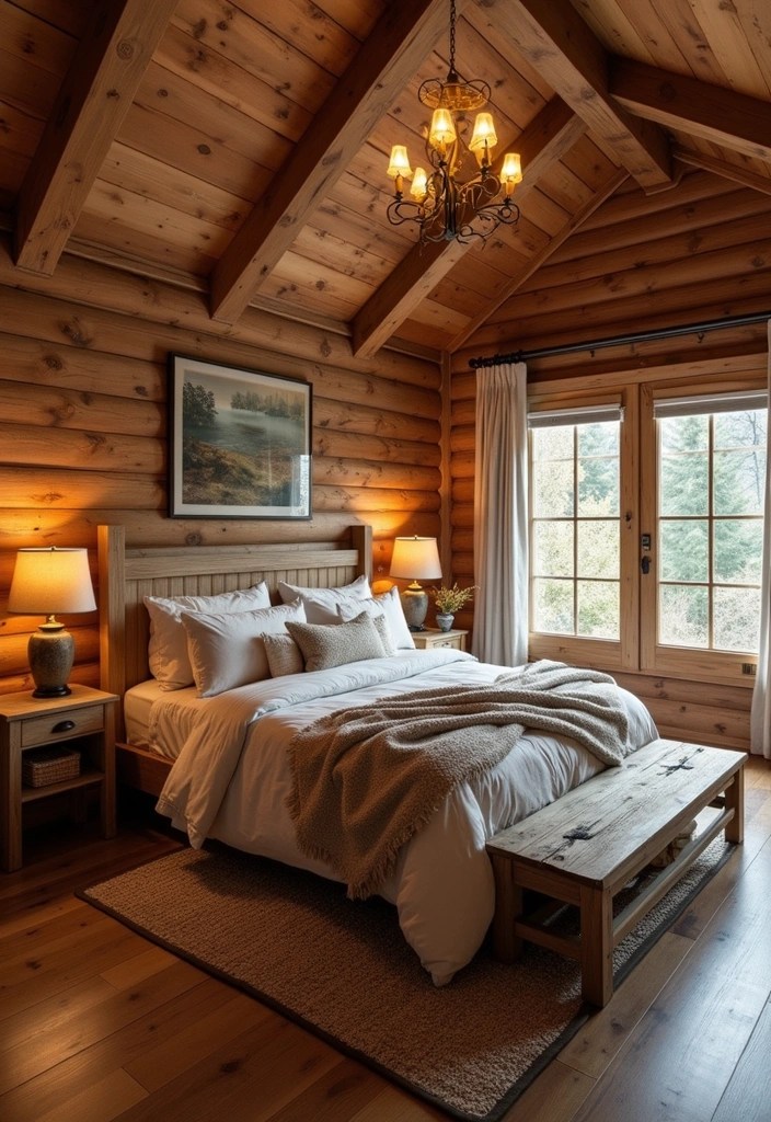 Bedroom Ideas for Men: 15 Masculine Spaces That Redefine Style - 14. Cozy Cabin