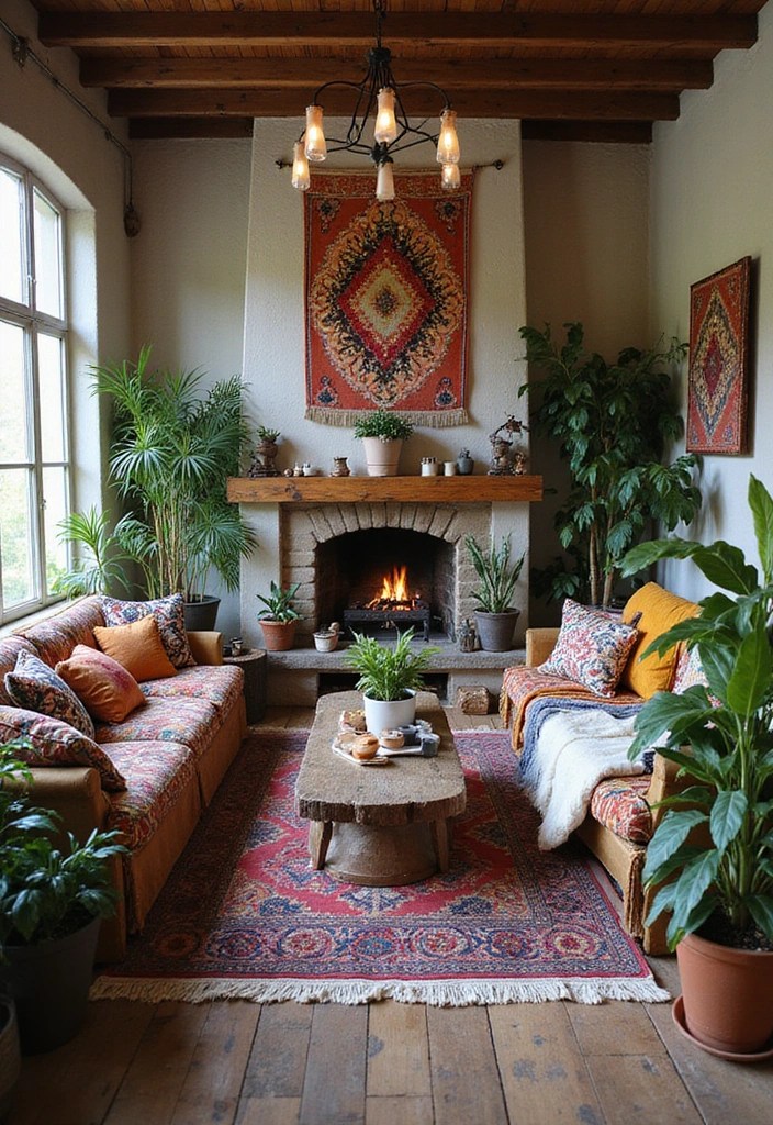 Unlock Your Creativity with These 10 Home Decor Inspo Living Room Ideas (You’ll Be Inspired!) - 1. Bohemian Bliss