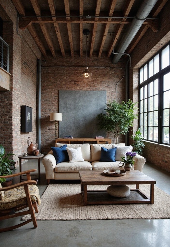 Unlock Your Creativity with These 10 Home Decor Inspo Living Room Ideas (You’ll Be Inspired!) - 5. Industrial Chic