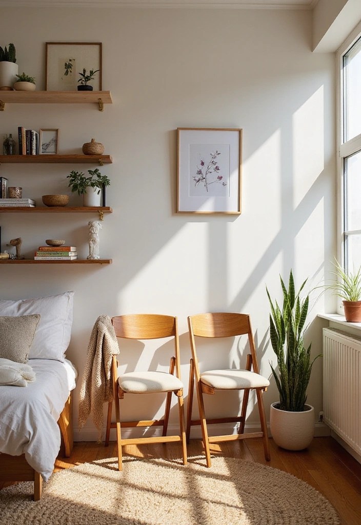 10 Genius Dorm Room Organization Ideas for Two That Will Blow Your Mind! - 10. Folding Chairs for Extra Seating