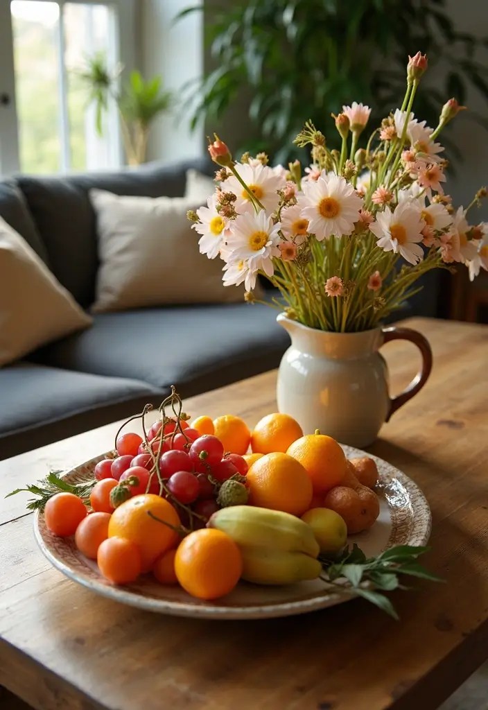 12 Unique Coffee Table Arrangements That Will Wow Your Guests! - 5. Seasonal Sensations
