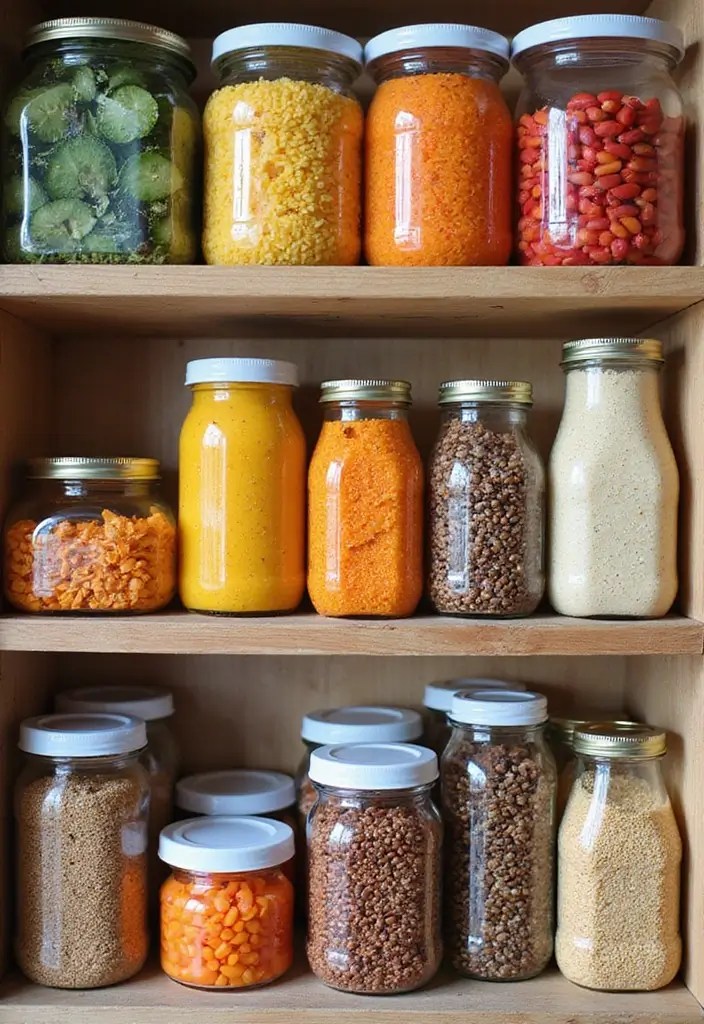 13 Easy Pantry Organization Ideas That'll Make You Say 'Why Didn't I Think of That?' - 10. Color Coordination for a Chic Look