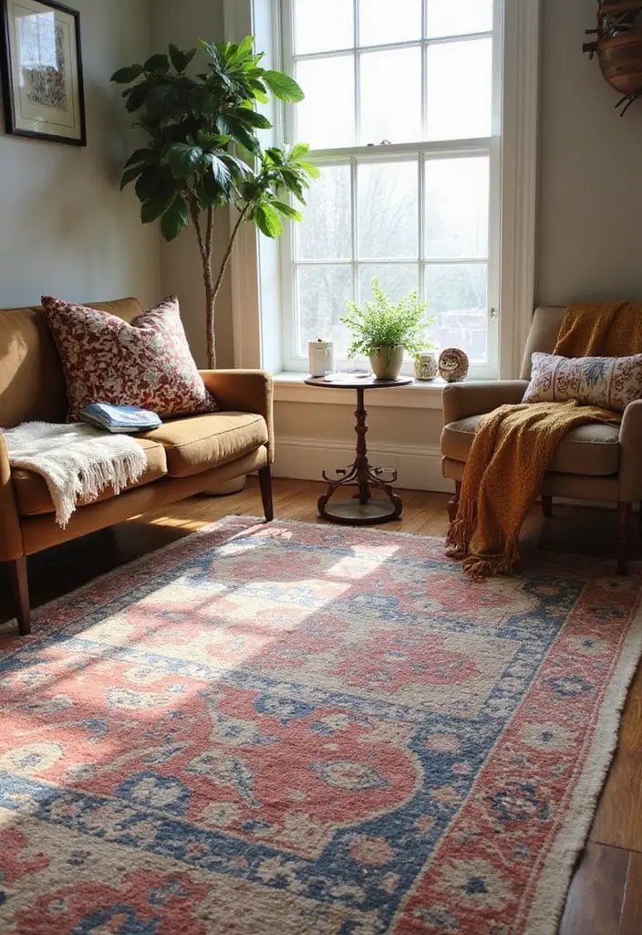 15 Budget-Friendly Small Room Makeover Hacks You Won't Believe! - 5. Layer Textures with Rugs