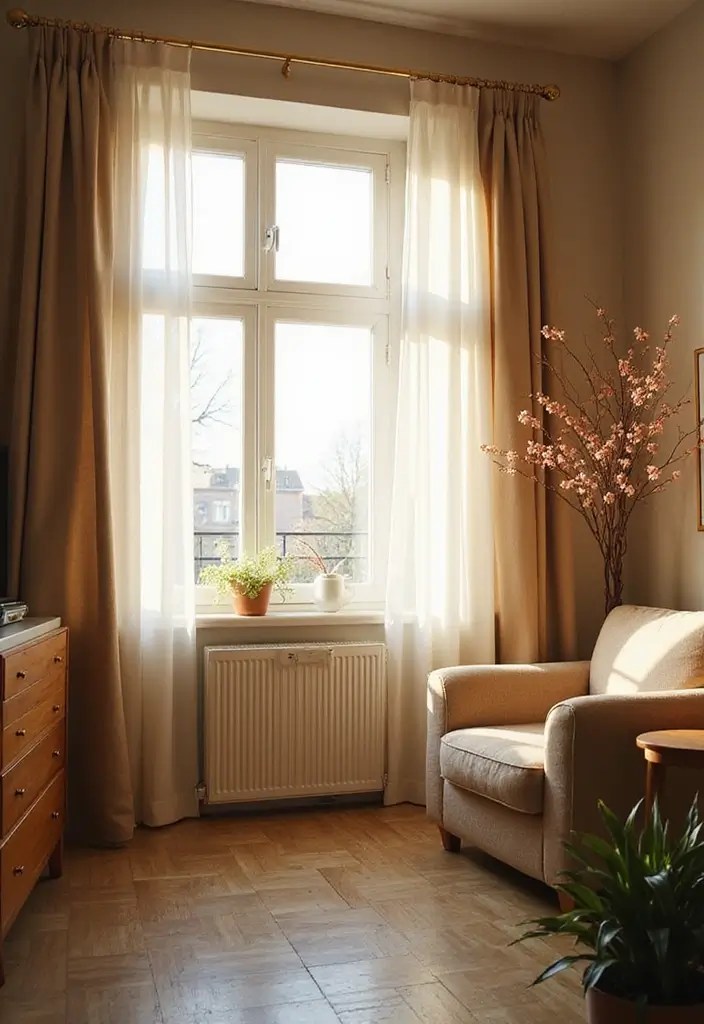 15 Cozy Modern Apartment Decor Inspirations That Will Transform Your Space! - 11. Window Treatments that Enhance Natural Light