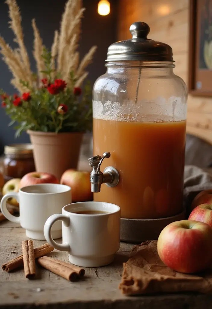 15 Fall Decor Ideas That Will Transform Your Home into a Cozy Haven (You’ll Love #12!) - 10. Warm Drink Station