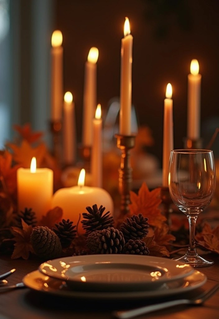 15 Fall Decor Ideas That Will Transform Your Home into a Cozy Haven (You’ll Love #12!) - 4. Candlelit Ambiance