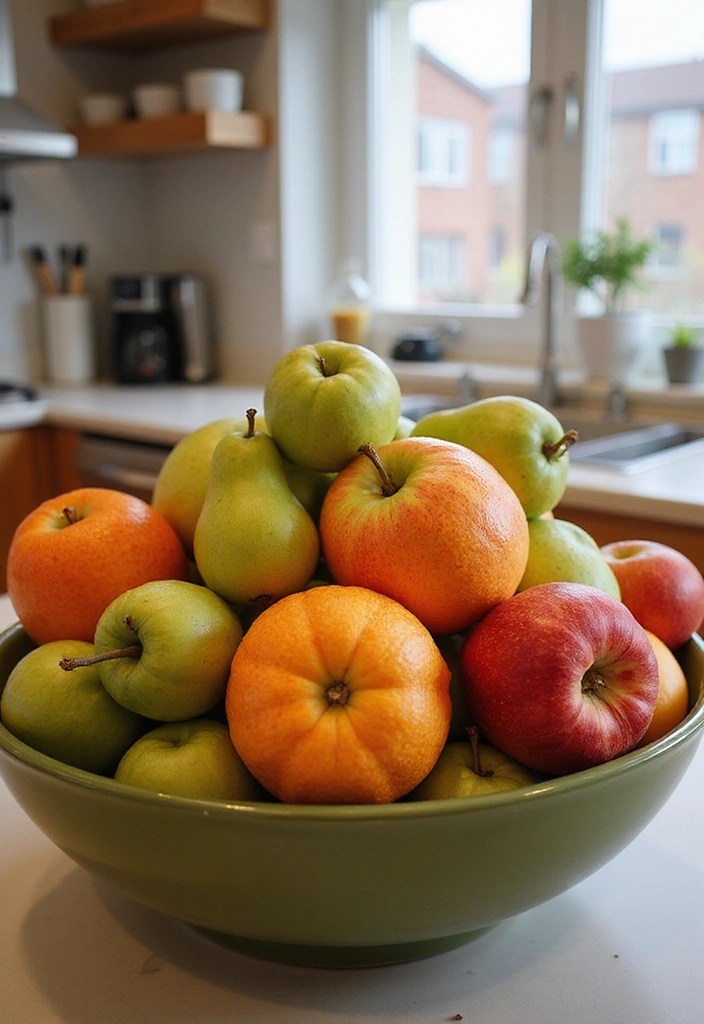 15 Stunning Kitchen Countertop Decor Ideas That'll Transform Your Space! - 5. Playful Fruit Bowl