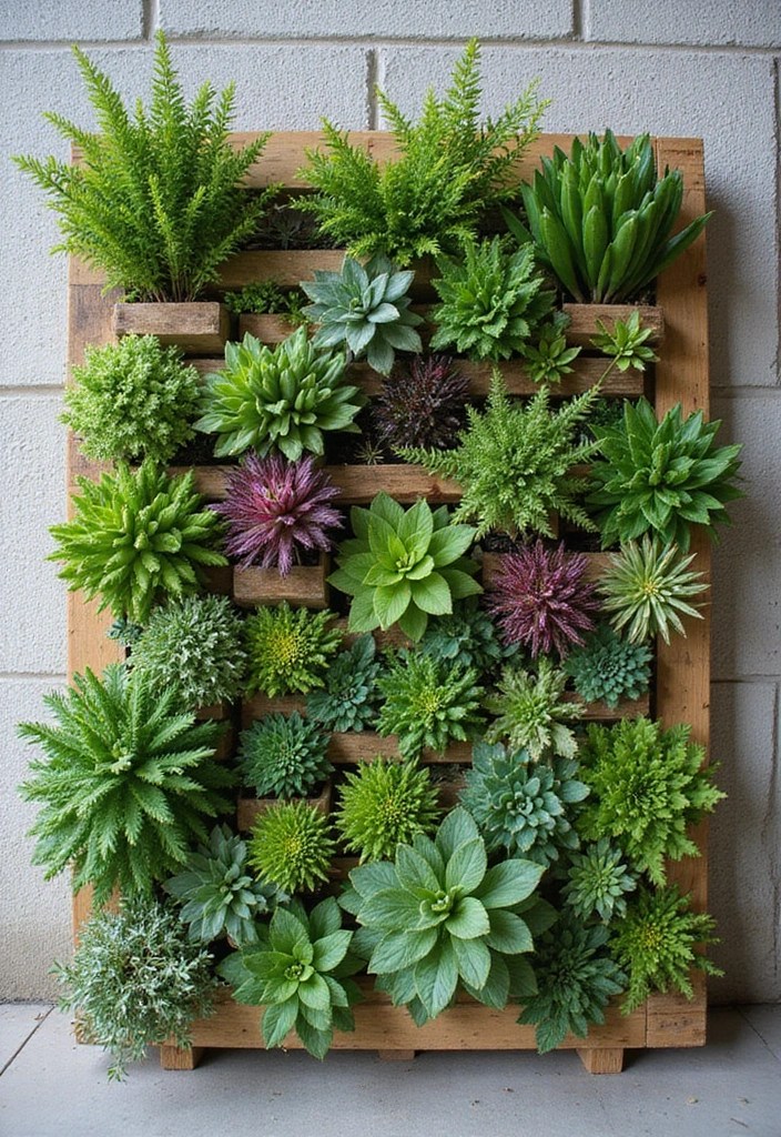 17 Creative DIY Home Garden Ideas You Never Knew You Needed! - 1. Vertical Plant Wall