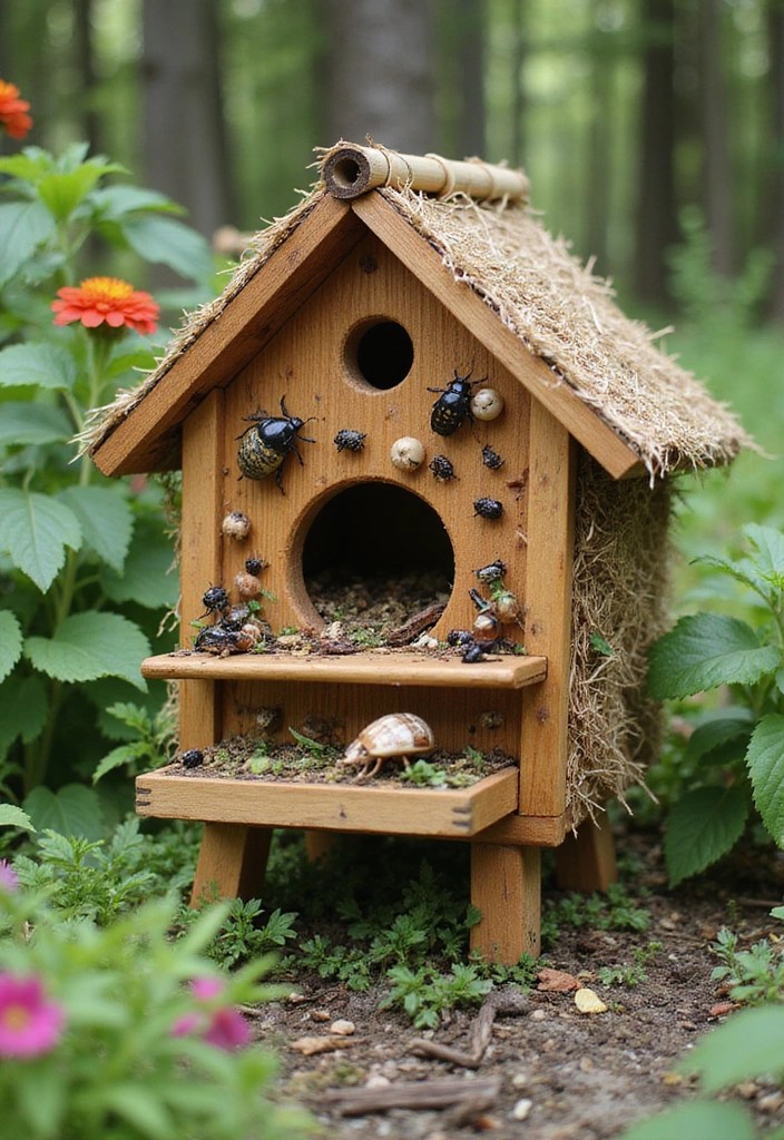 17 Creative DIY Home Garden Ideas You Never Knew You Needed! - 11. Natural Bug Hotels
